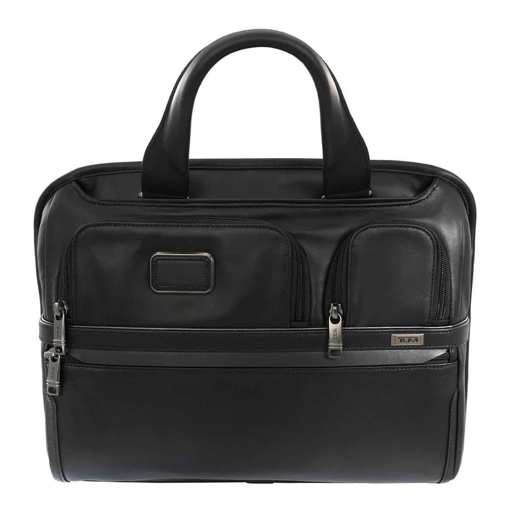 商品Tumi|Black Leather Alpha 3 Expandable Organizer Laptop Brief,价格¥2956,第1张图片