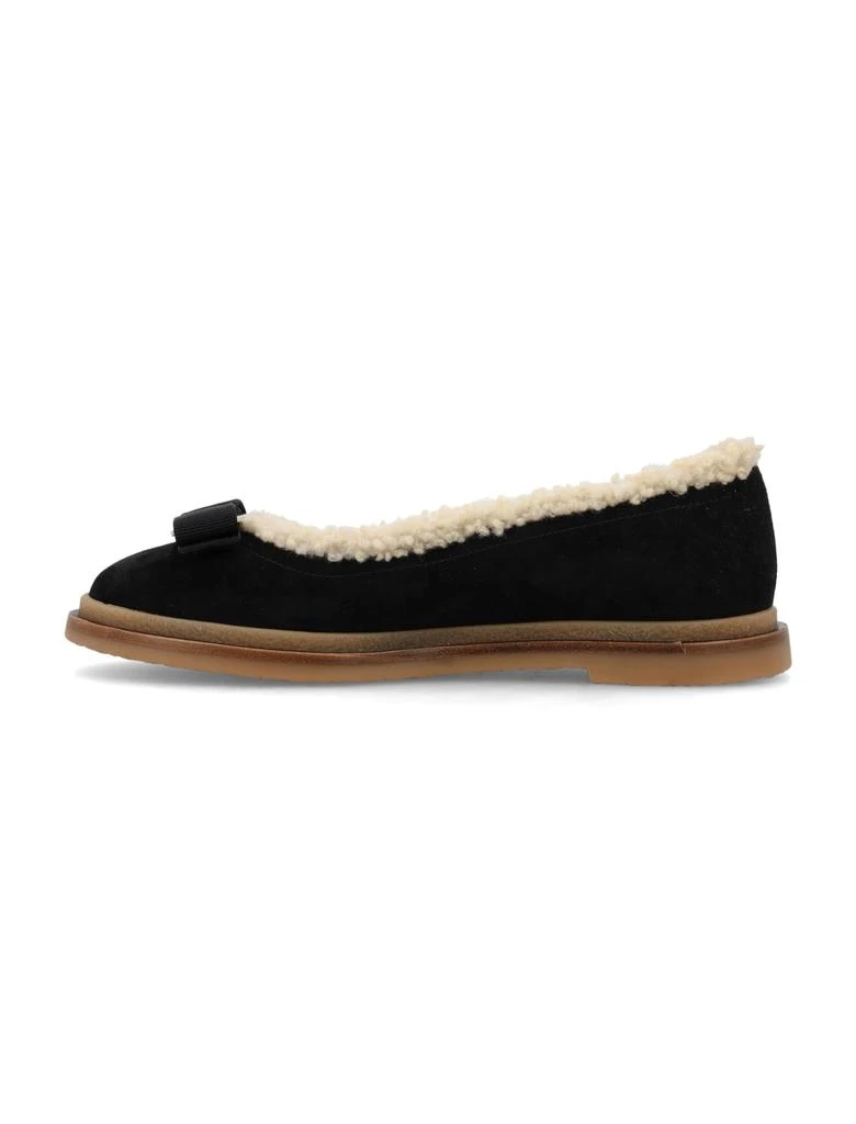 商品Salvatore Ferragamo|Salvatore Ferragamo Varina Winter Ballet Flat,价格¥3453,第3张图片详细描述