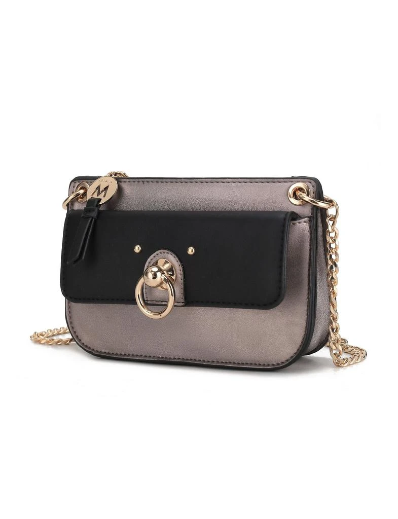 Jill Vegan Leather Women’s Color Block Crossbody Bag 商品