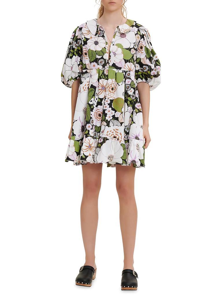 商品Maje|Rafleur Floral Mini Dress,价格¥1735,第4张图片详细描述