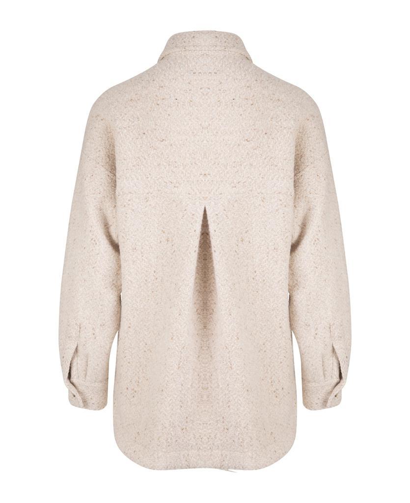 商品Kiton|Woman Beige Virgin Wool Shirt With Boucle' Effect,价格¥18191,第4张图片详细描述