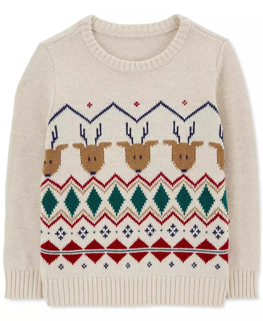 商品Carter's|Toddler Boys Fair Isle Cotton Sweater,价格¥111,第1张图片