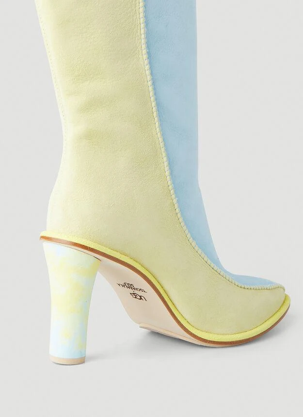 商品UGG|Colour Block High Heel Boots in Yellow,价格¥1178,第2张图片详细描述