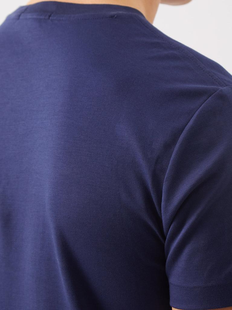 Polo-embroidered cotton-jersey T-shirt商品第3张图片规格展示