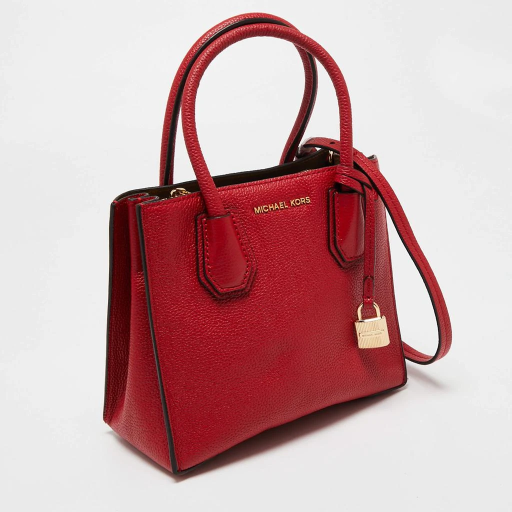 商品Michael Kors|MICHAEL Michael Kors Red Pebbled Leather Mini Mercer Tote,价格¥1365,第3张图片详细描述