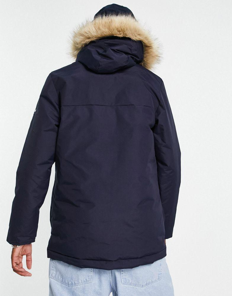 商品Adidas|adidas Outdoor hooded parka in navy,价格¥868,第4张图片详细描述