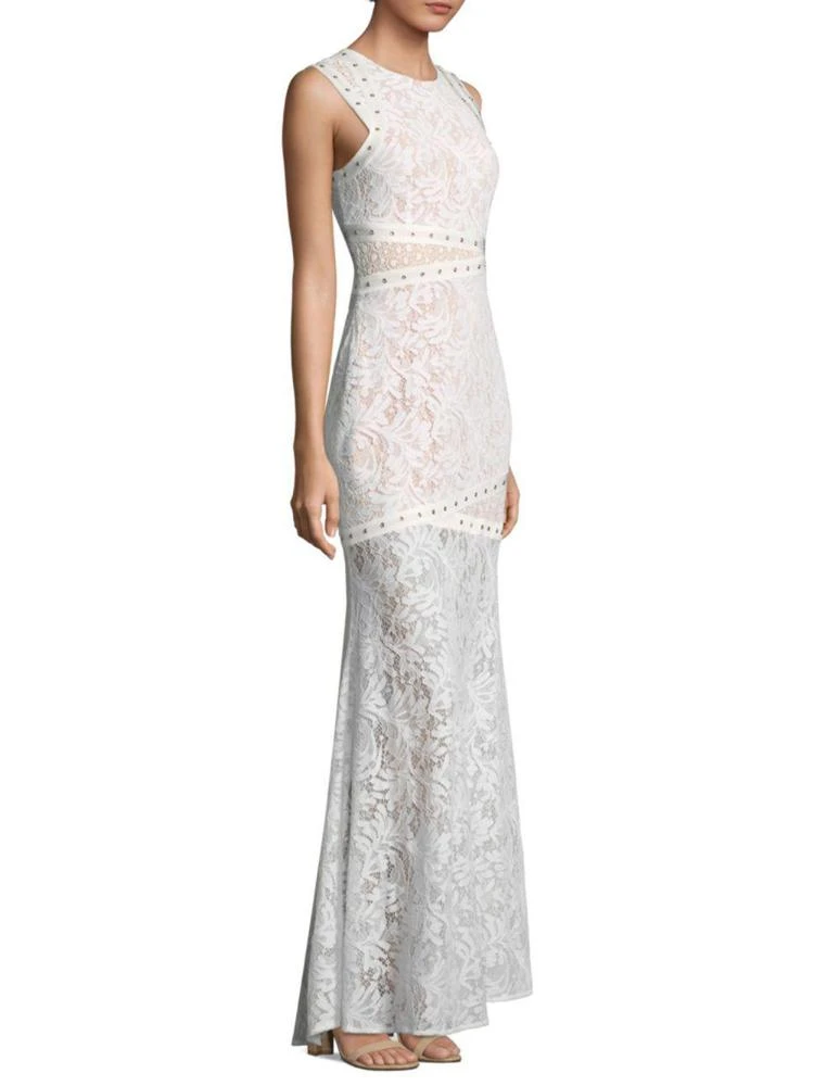 商品BCBG|Leaf Dot Lace Floor-Length Gown,价格¥1278,第1张图片