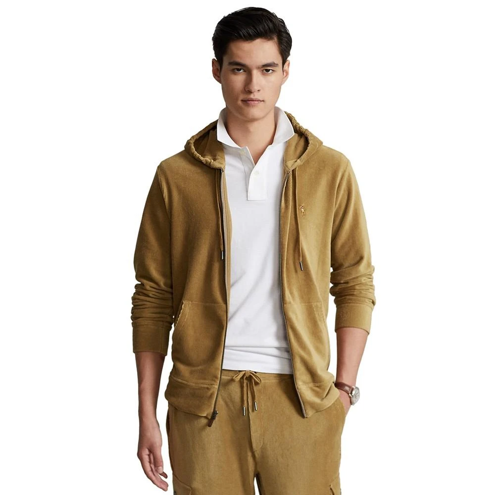 商品Ralph Lauren|Men's Knit Corduroy Full-Zip Hoodie,价格¥436,第1张图片