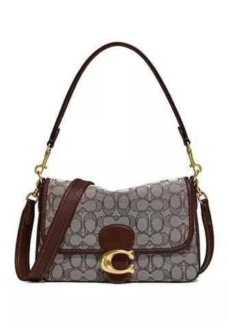 商品Coach|Soft Tabby Shoulder Bag In Signature Jacquard,价格¥3562,第1张图片