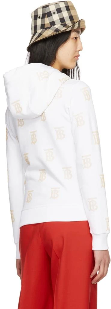 商品Burberry|White Vivienne 'TB' Hoodie,价格¥6524,第3张图片详细描述