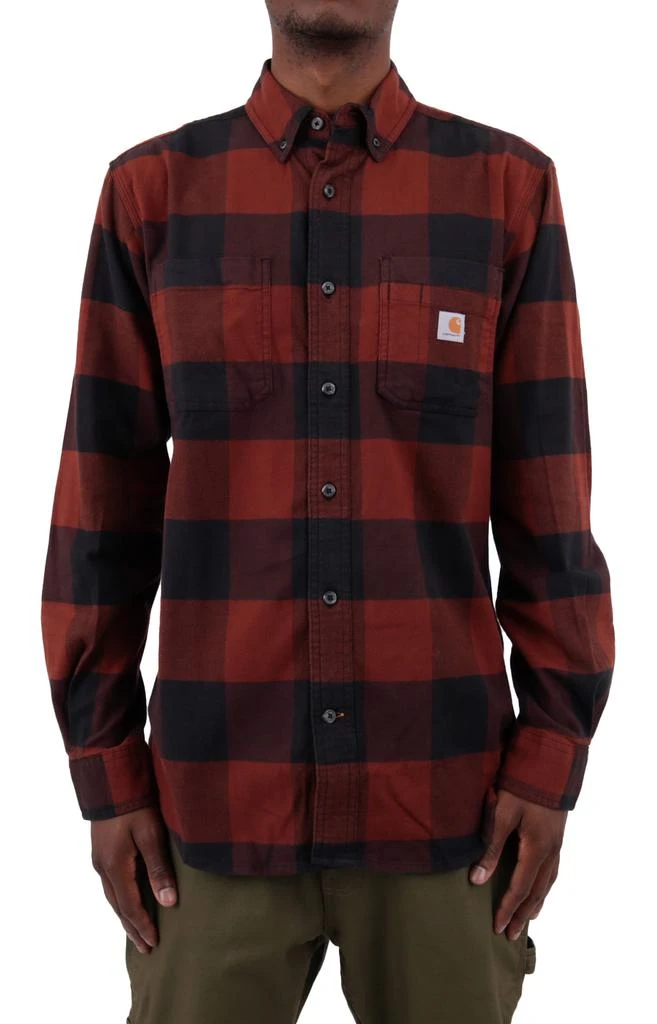 商品Carhartt|(105432) Rugged Flex Relaxed Fit MW Flannel L/S Plaid Shirt - Mineral Red,价格¥388,第1张图片