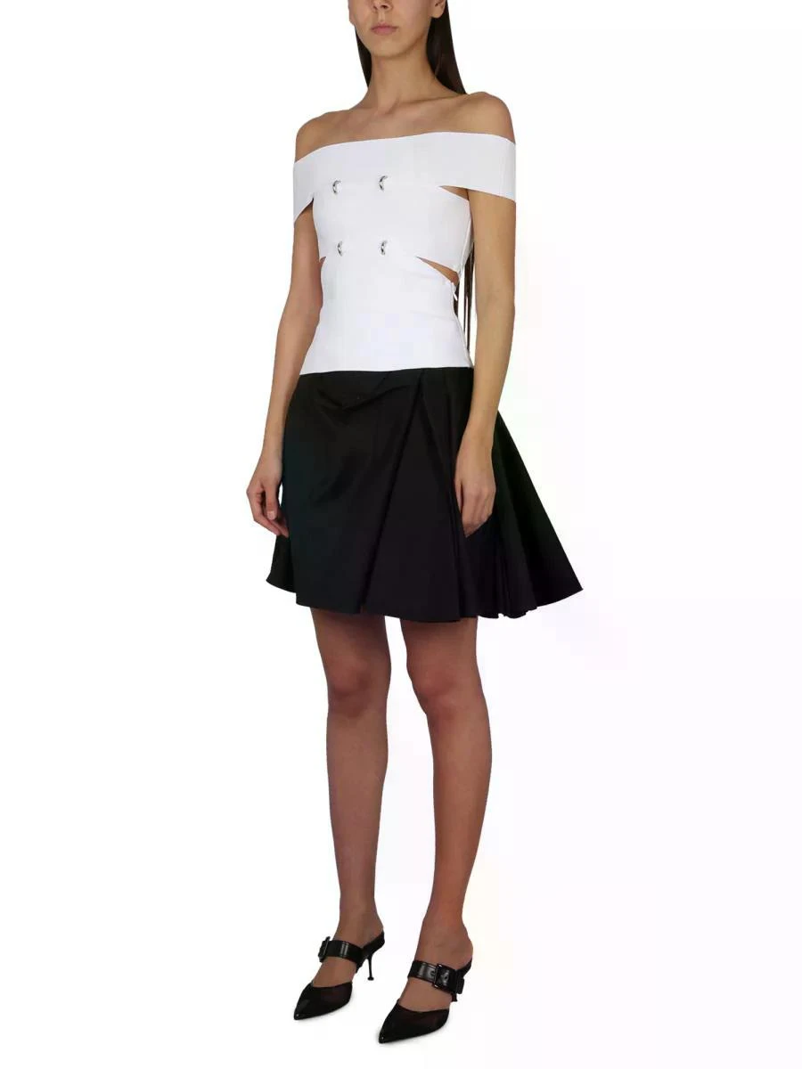 商品【商品预售7天】 Alexander McQueen|Alexander McQueen 女士半身裙 745664QAABC1000-15 黑色,价格¥4803,第3张图片详细描述