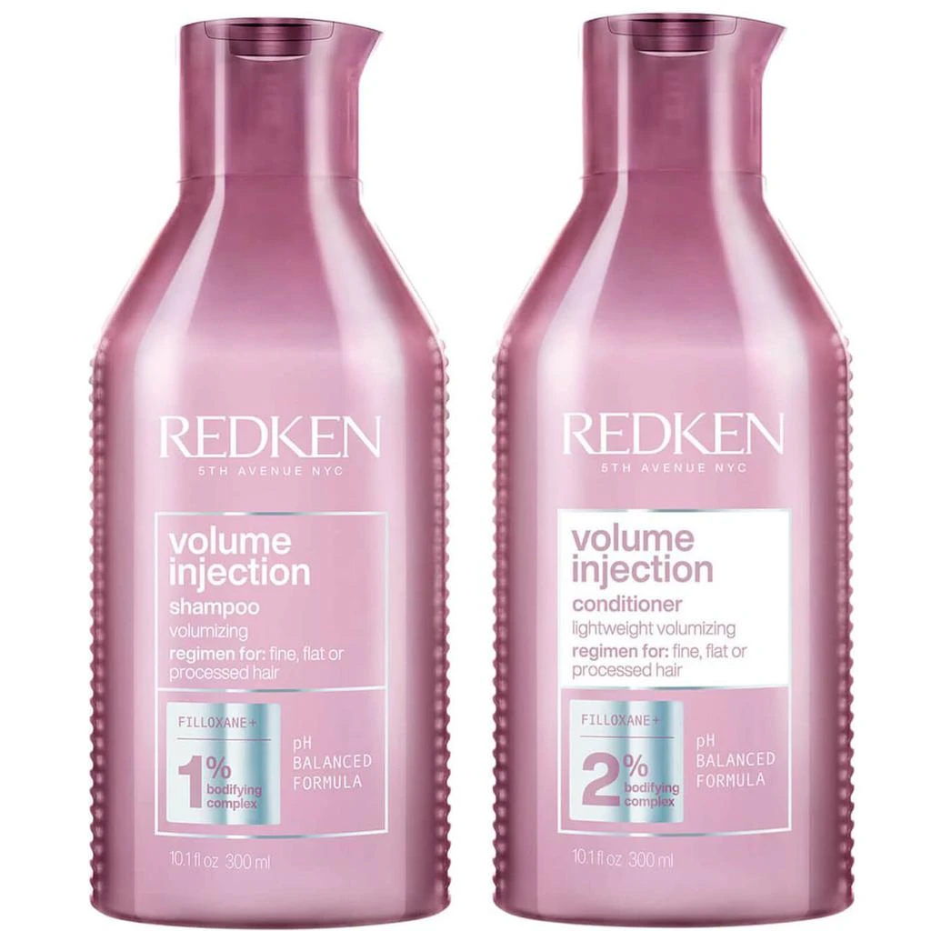 商品Redken|Redken Volume Injection Shampoo 300ml and Volume Injection Conditioner 250ml Duo,价格¥259,第1张图片