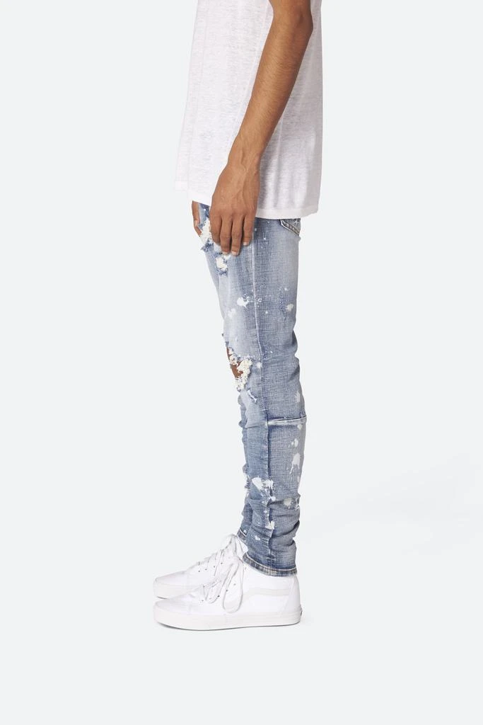 商品MNML|M1 Splash Stretch Slim Denim - Blue,价格¥513,第4张图片详细描述