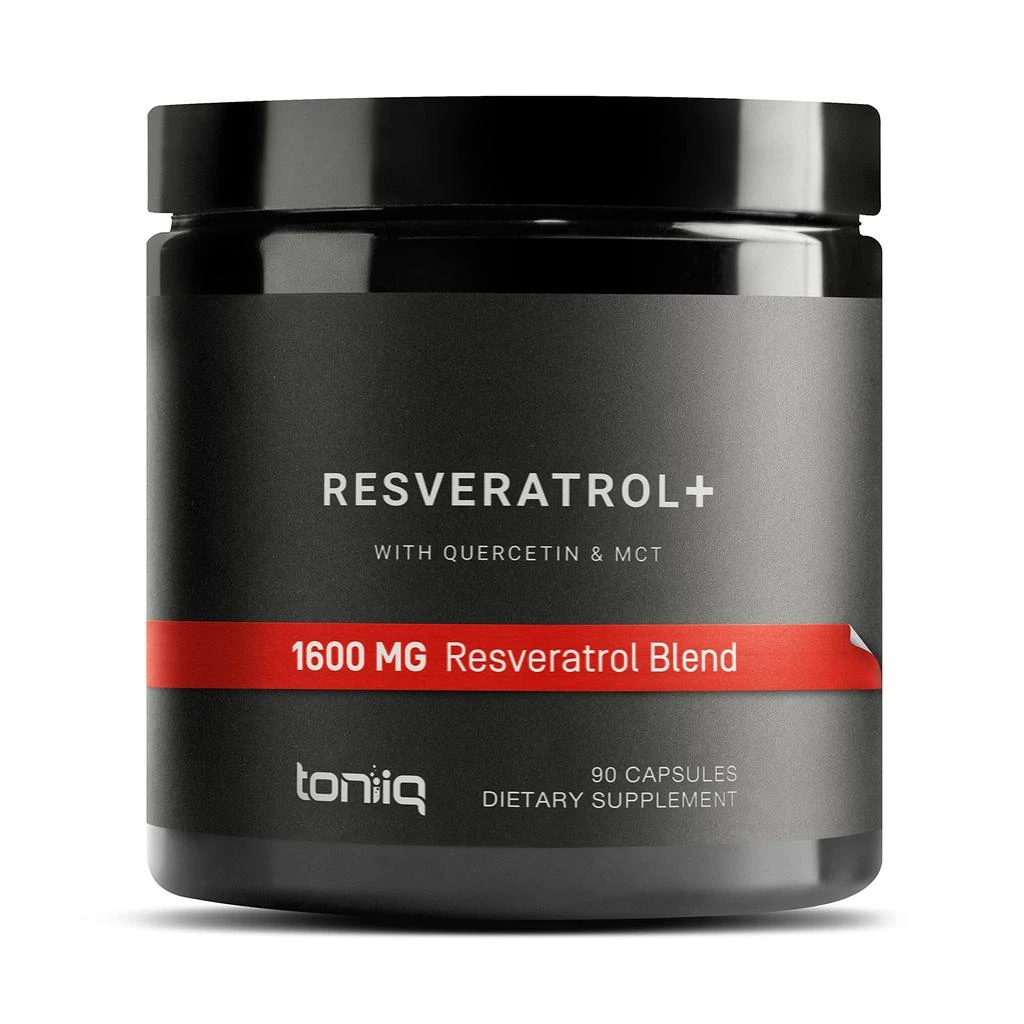 商品Toniiq|Toniiq Ultra High Purity Resveratrol Capsules - 98% Trans-Resveratrol - Highly Purified and Bioavailable - 60 Caps Reservatrol Supplement,价格¥213,第1张图片