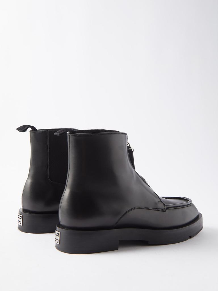 4G-zip leather ankle boots商品第6张图片规格展示