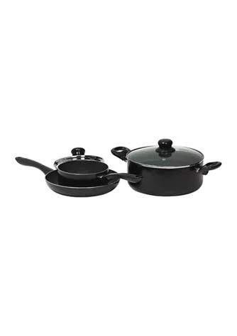 商品THE ROCK by Starfrit|Simplicity 5-Piece Cookware Set with Bakelite Handles,价格¥472,第1张图片