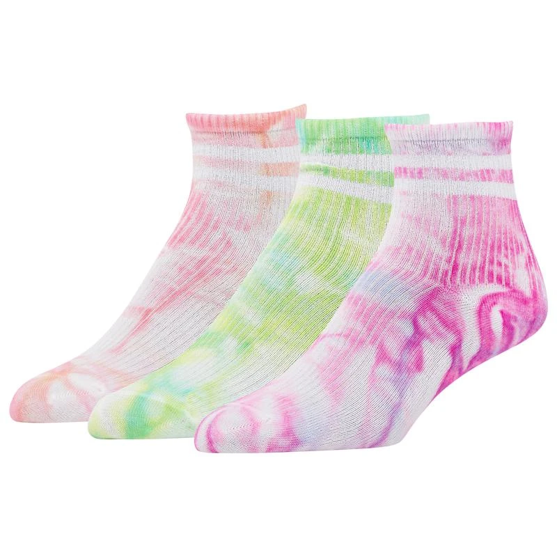 商品CSG|CSG Varsity Stripe Tie Dye 3 Pack Anklet - Women's,价格¥45,第1张图片