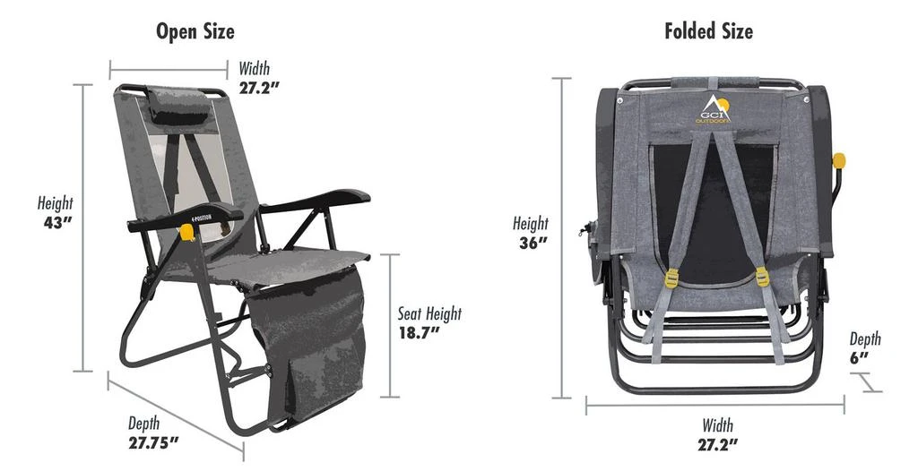 商品GCI Outdoor|GCI Outdoor Legz-Up-Lounger Chair,价格¥742,第5张图片详细描述