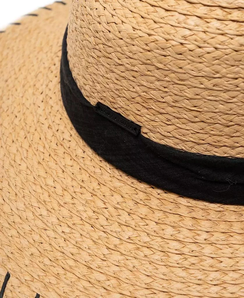 商品Vince Camuto|Straw Boater Hat with Whipstitch Edge,价格¥365,第4张图片详细描述