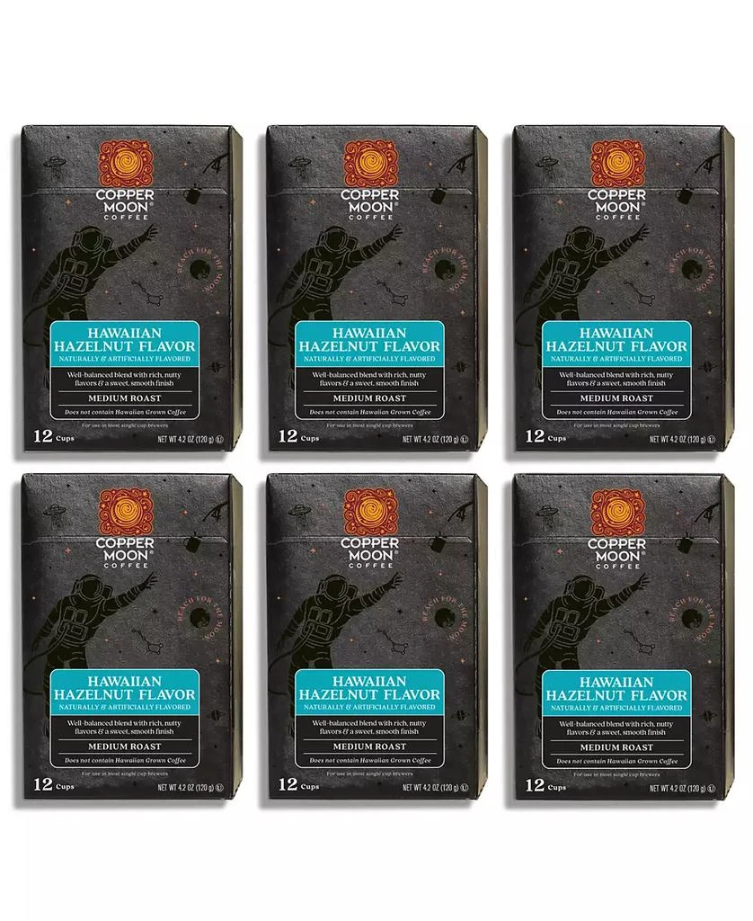 商品Copper Moon Coffee|Hawaiian Hazelnut Single Serve Coffee Pods, 72 Count,价格¥273,第1张图片