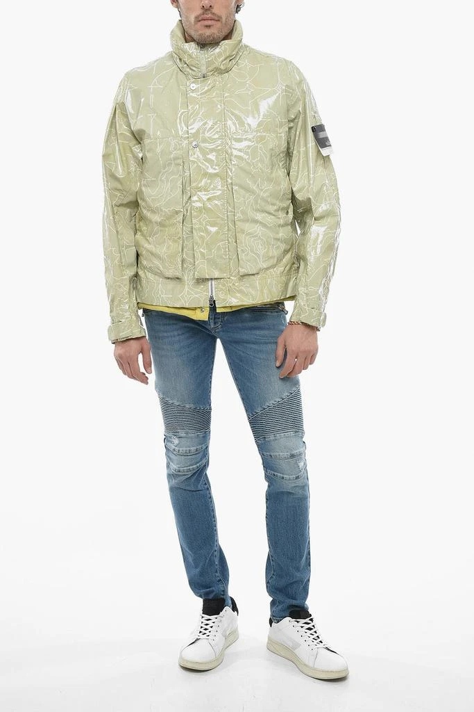 商品Stone Island|Stone Island Painted Cotton Windproof Jacket with Removable Padded Vest,价格¥7574,第4张图片详细描述