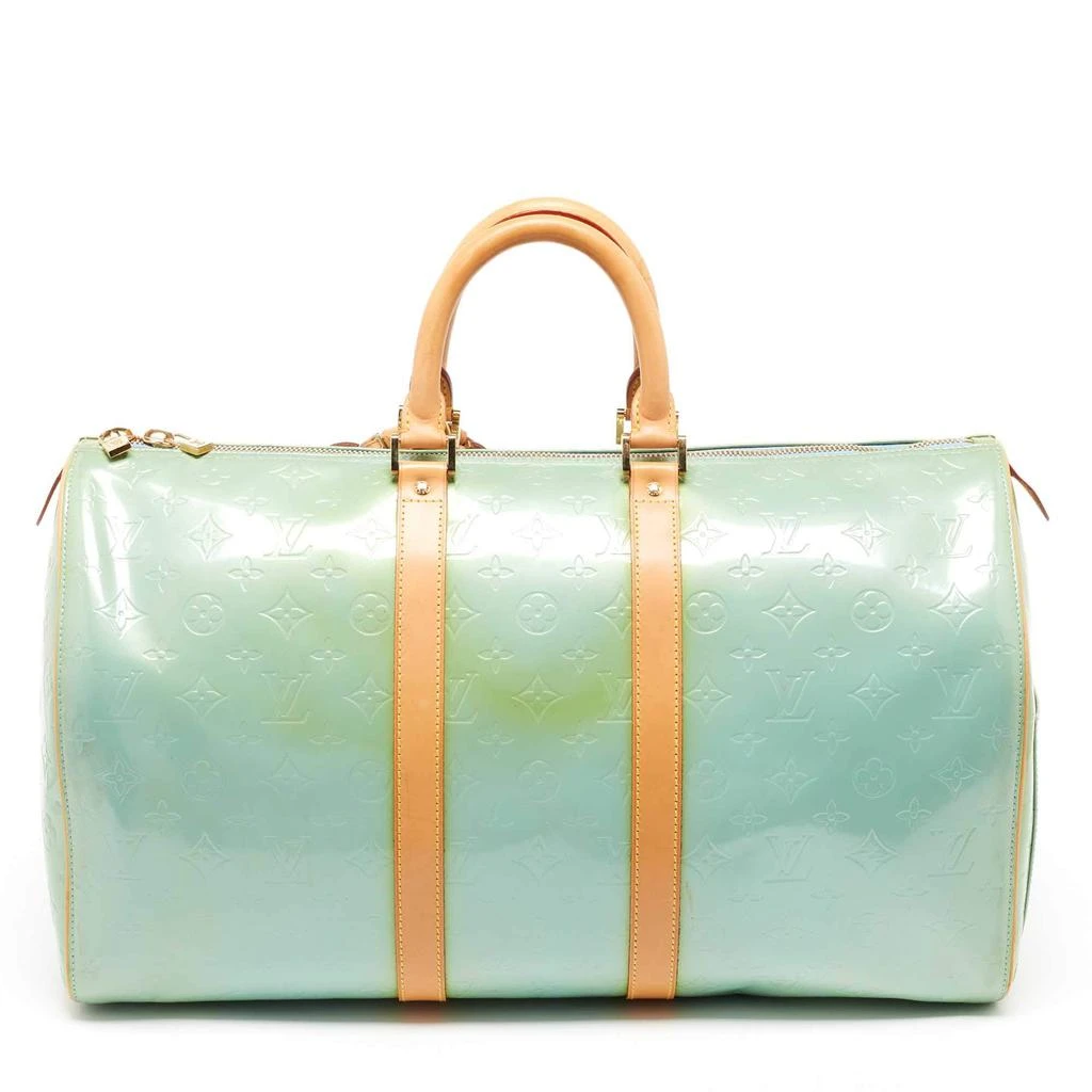 商品[二手商品] Louis Vuitton|Louis Vuitton Baby Blue Monogram Vernis Keepall 45 Bag,价格¥6513,第4张图片详细描述