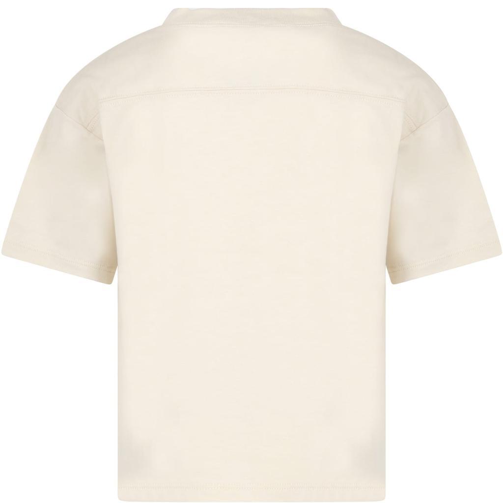 商品Gucci|Gucci Ivory T-shirt For Garçon Avec Web Motif,价格¥1285,第4张图片详细描述