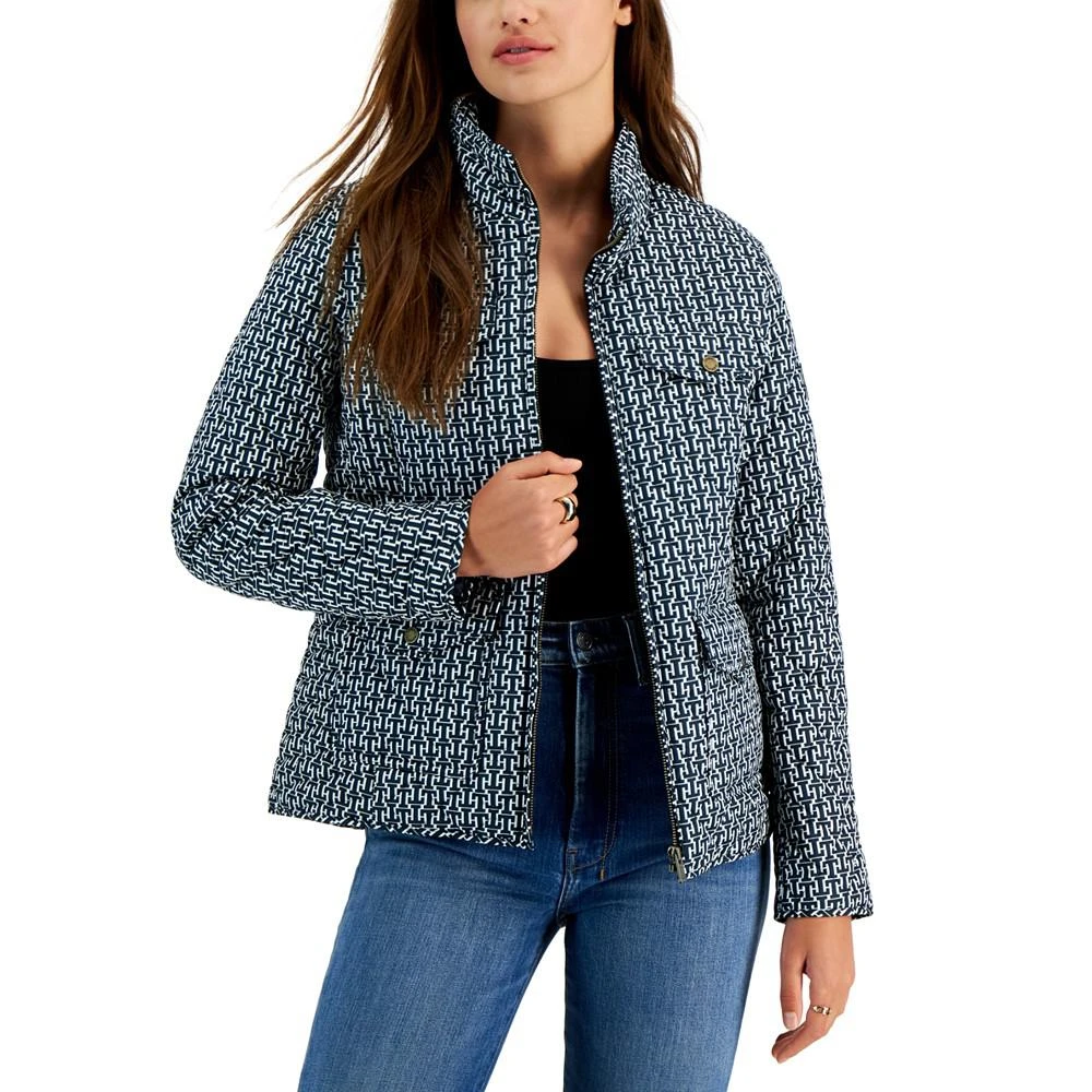 商品Tommy Hilfiger|Women's Quilted Stand-Collar Jacket,价格¥593,第1张图片