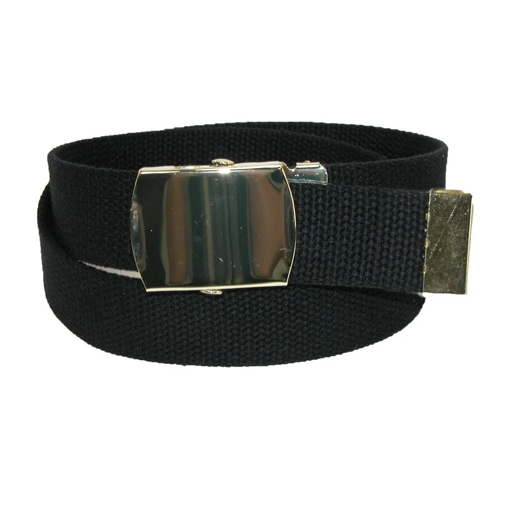商品CTM|Kids' Cotton Adjustable Belt with Brass Military Buckle (Pack of 2),价格¥111,第4张图片详细描述