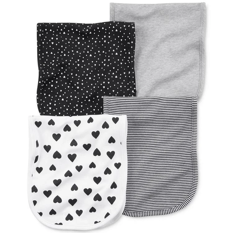 商品Carter's|4-Pk. Printed Burp Cloths, Baby Girls,价格¥75,第1张图片