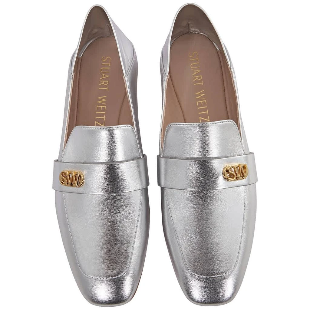 商品Stuart Weitzman|Ladies Wylie Metallic Logo Flats,价格¥1275,第3张图片详细描述