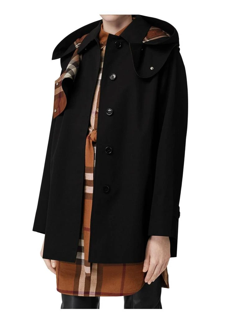 商品Burberry|Detachable hood cotton gabardine car coat,价格¥17169,第3张图片详细描述