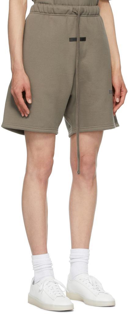 商品Essentials|Taupe Fleece Lounge Shorts,价格¥653,第4张图片详细描述