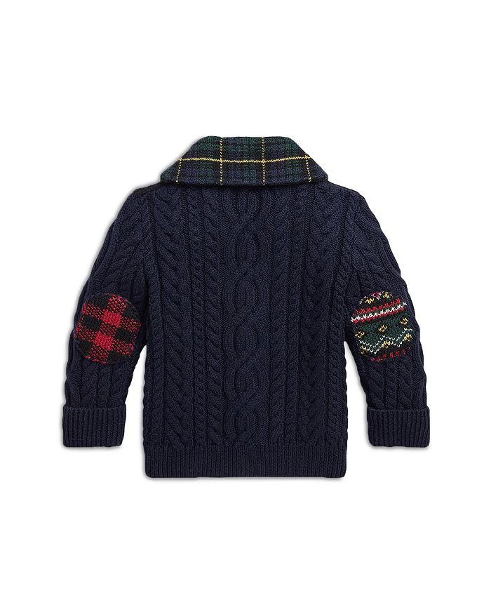 商品Ralph Lauren|Boys' Patchwork Intarsia Cardigan - Baby,价格¥512,第2张图片详细描述
