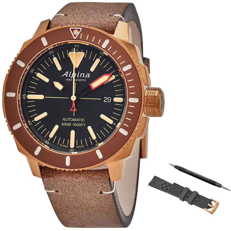 Alpina Seastrong Diver 300 Mens Automatic Watch AL-525LBBR4V4商品第1张图片规格展示
