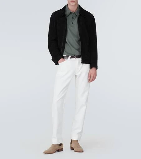 商品Brioni|绒面革束腰夹克,价格¥23894,第2张图片详细描述