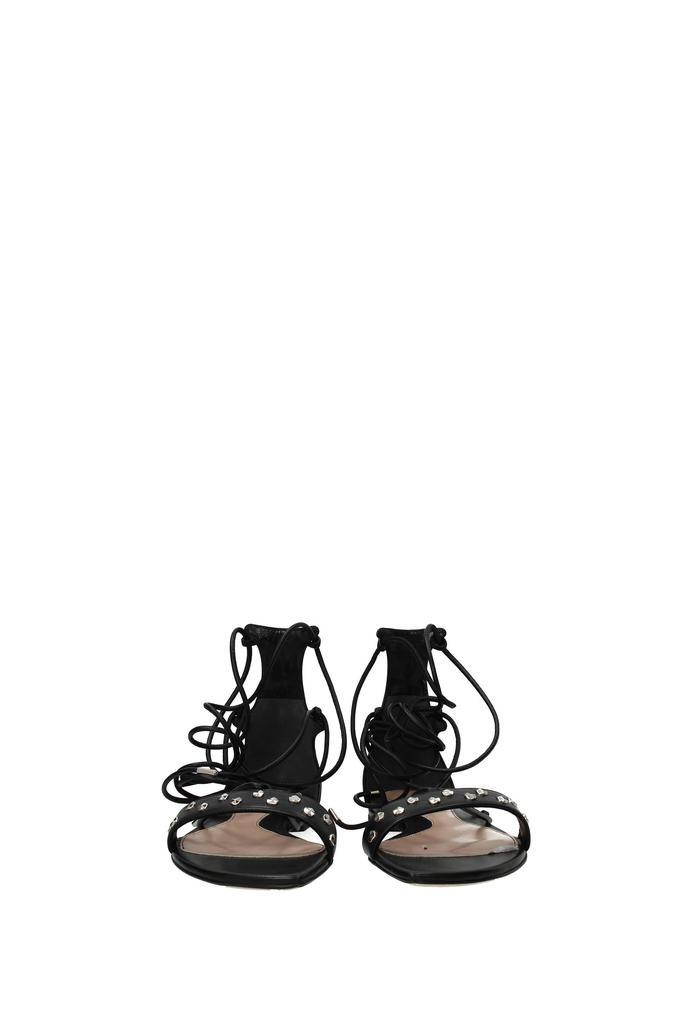 商品Alexander McQueen|Sandals Leather Black,价格¥1917,第5张图片详细描述