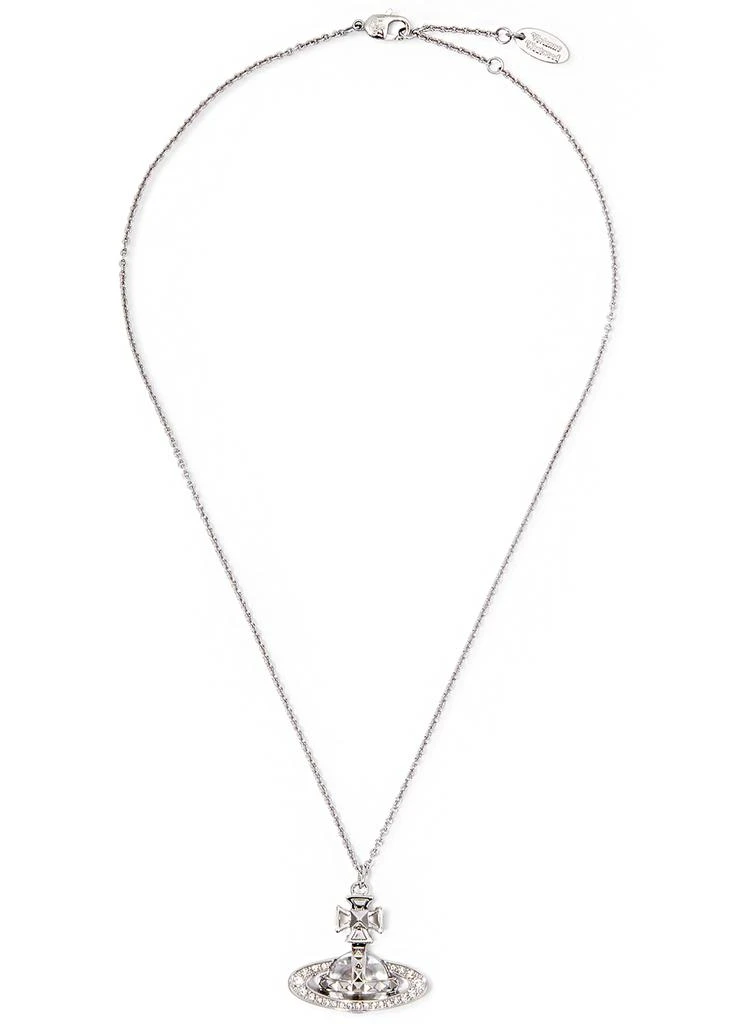 商品Vivienne Westwood|Pina Bas Relief silver-tone orb necklace,价格¥1753,第1张图片