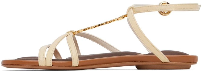 商品Jacquemus|Off-White Le Raphia 'Les Sandales Pralu Plates' Sandals,价格¥2364,第3张图片详细描述