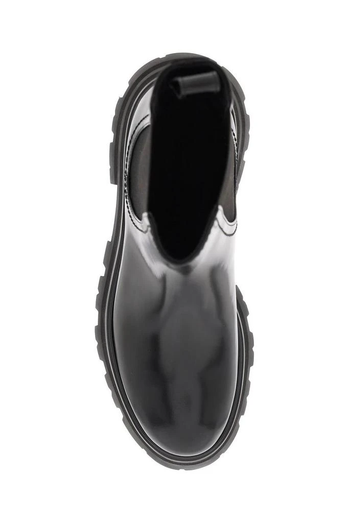 商品Alexander McQueen|Alexander mcqueen shiny leather chelsea boots,价格¥3737,第4张图片详细描述