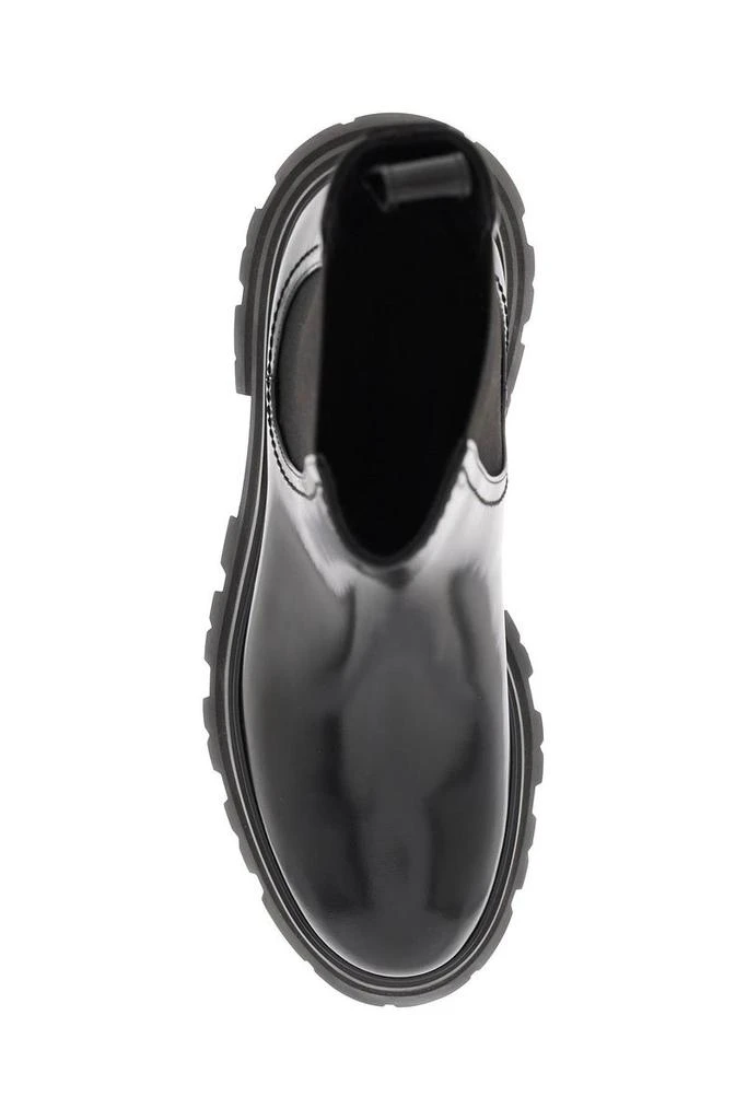 商品Alexander McQueen|Alexander mcqueen shiny leather chelsea boots,价格¥3830,第4张图片详细描述