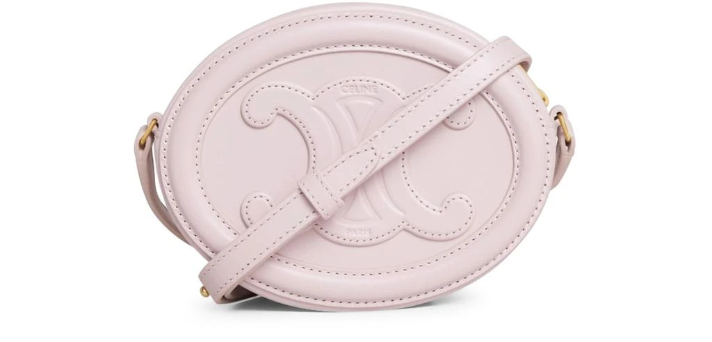 商品Celine|Crossbody oval purse cuir Triomphe in smooth calfskin,价格¥8130,第3张图片详细描述