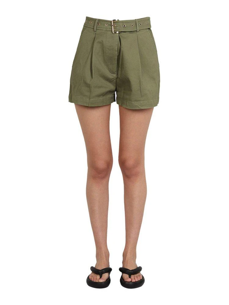 商品Michael Kors|Michael Michael Kors Belted High-Waist Shorts,价格¥1355,第1张图片