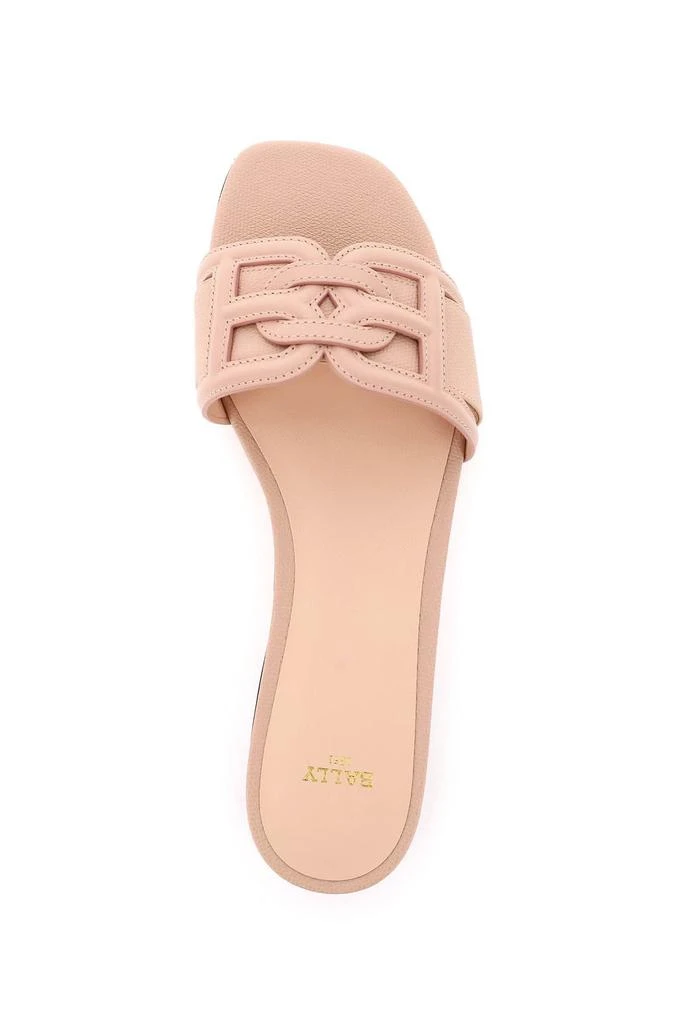 商品Bally|LEATHER PEONI SLIDES,价格¥1832,第3张图片详细描述