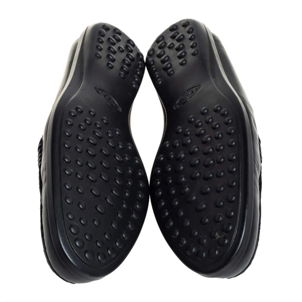 Tod's Black Leather Penny Slip On Loafers Size 38.5 商品