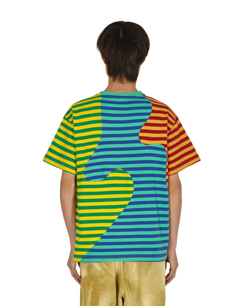 商品Brain Dead|Organic Paneled Stripe T-Shirt Green,价格¥346,第3张图片详细描述