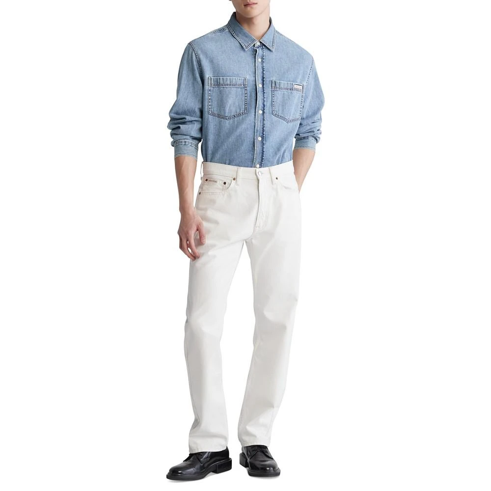 商品Calvin Klein|Men's Standard Straight-Fit Jeans,价格¥235,第4张图片详细描述