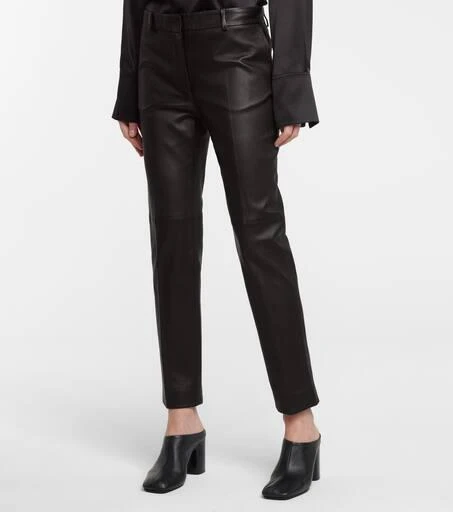 商品Joseph|Coleman mid-rise leather pants,价格¥12355,第4张图片详细描述