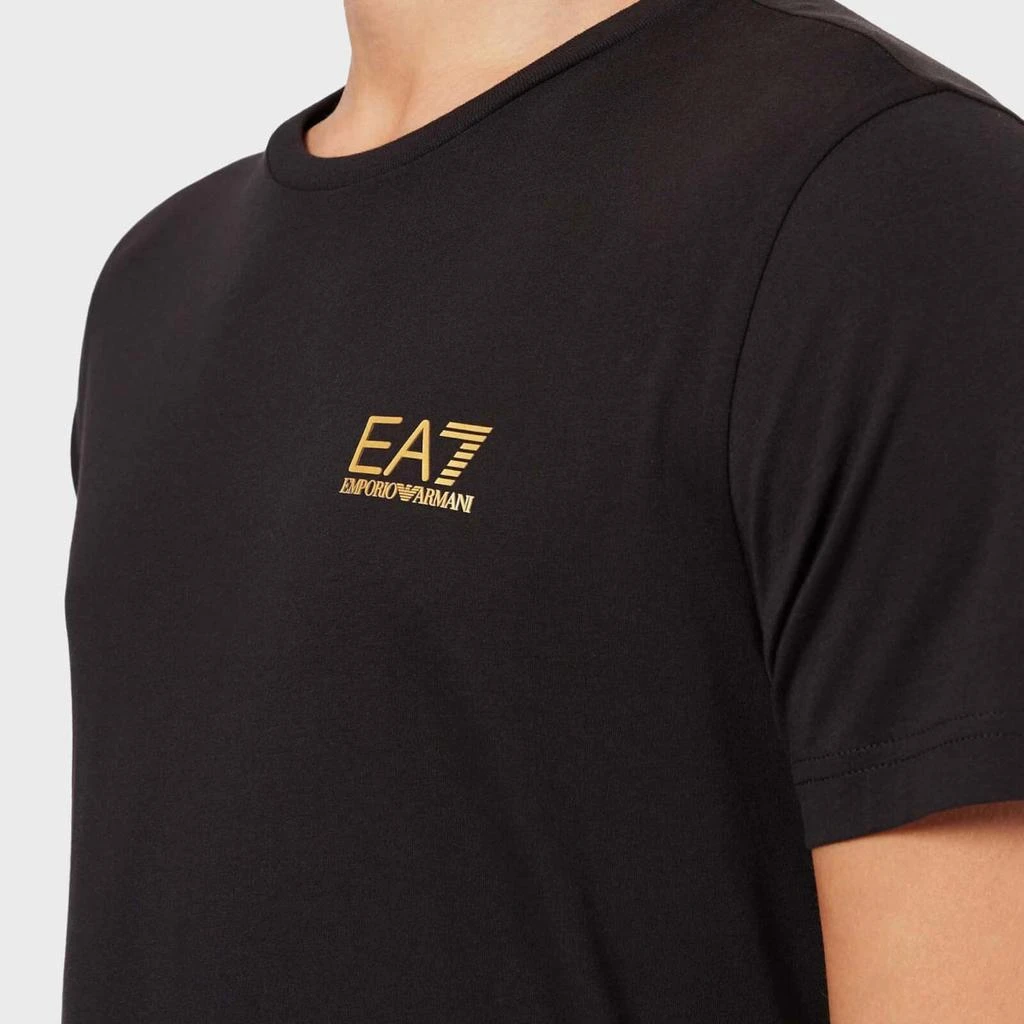 商品EA7|EA7 Men's Core Identity T-Shirt - Black/Gold,价格¥146,第3张图片详细描述